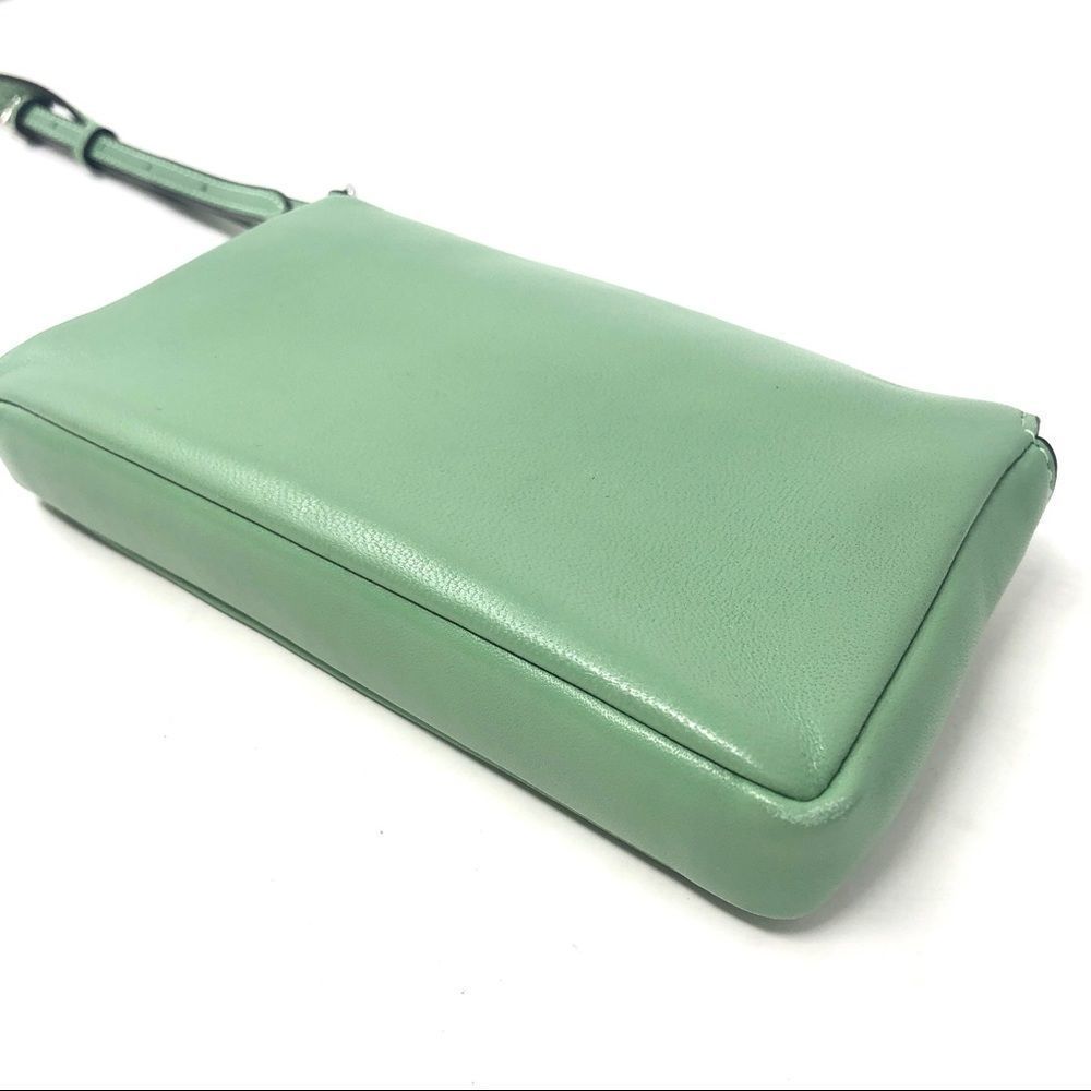 FENDI Monster Micro Baguette Mint Leather Crossbody Bag w/RFID - Picture 10 of 17